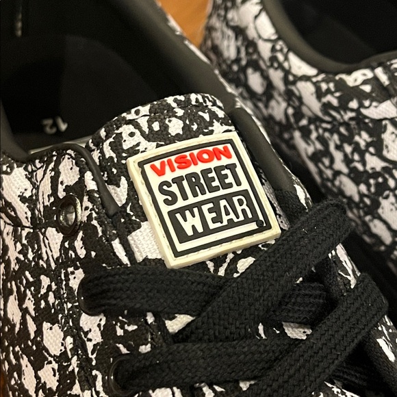 Vision Street Wear Canvas Lo Shoes Skulls AOP Sneakers Skateboard BMX VSW Men 12 - Picture 3 of 12